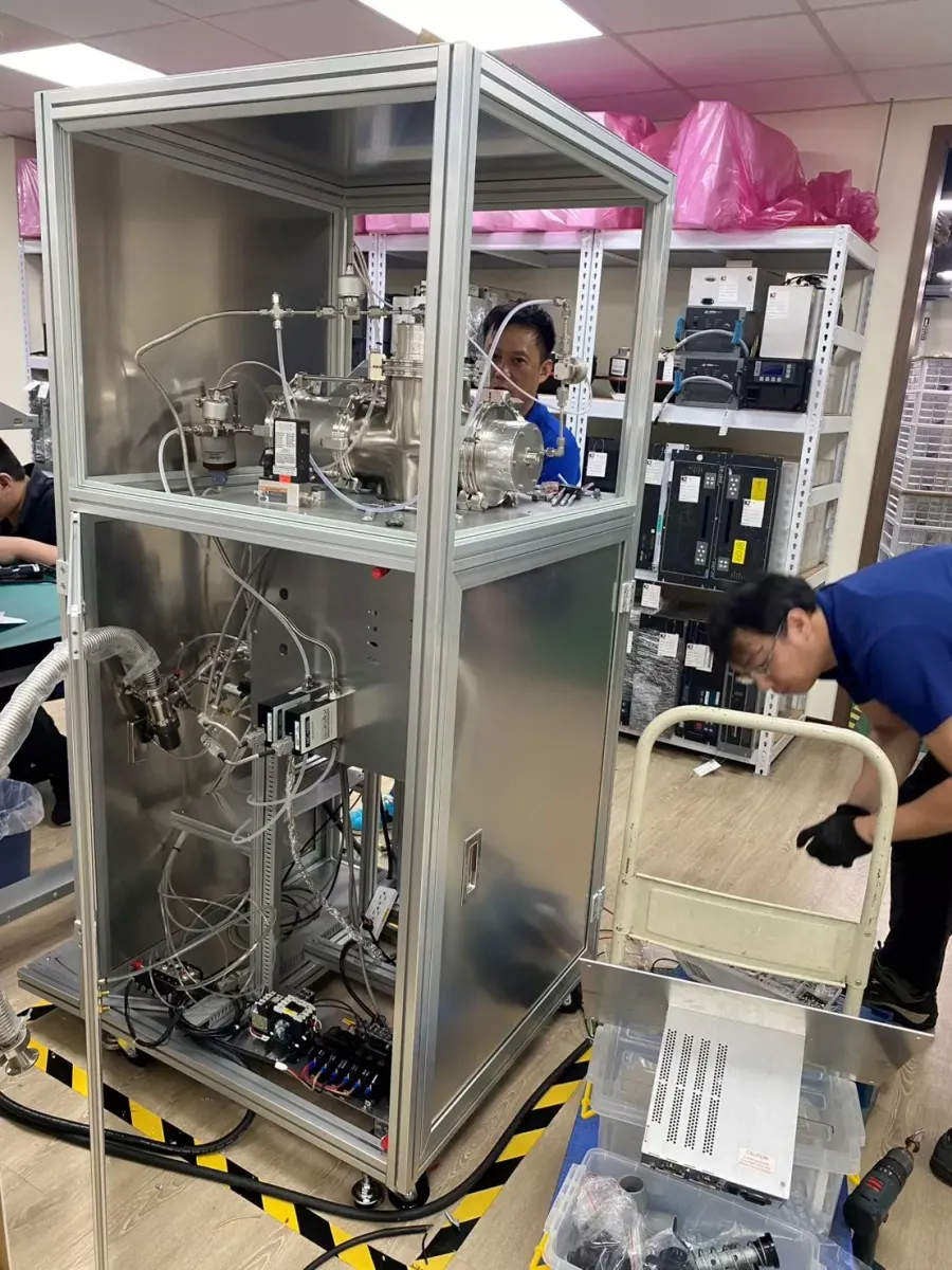 實驗型濺鍍系統架構與線路配置